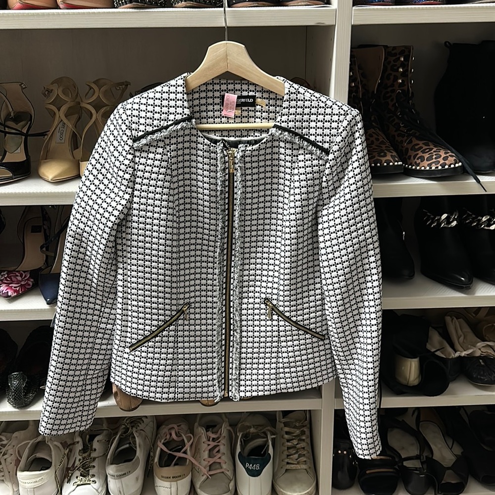 Karl lagerfeld zip up jacket